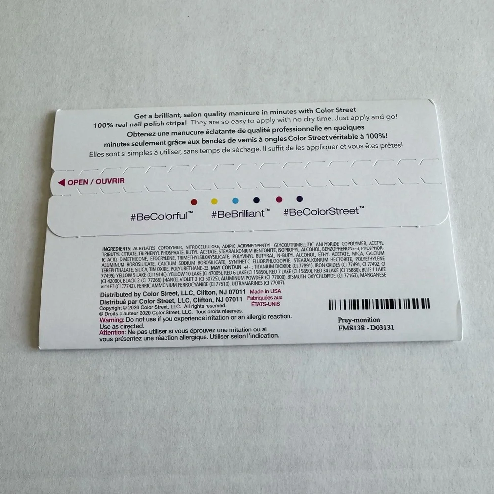 *Retired* Color Street: Prey-monition | Red Burnt Orange Duochrome Fall Shimmer - Picture 4 of 10